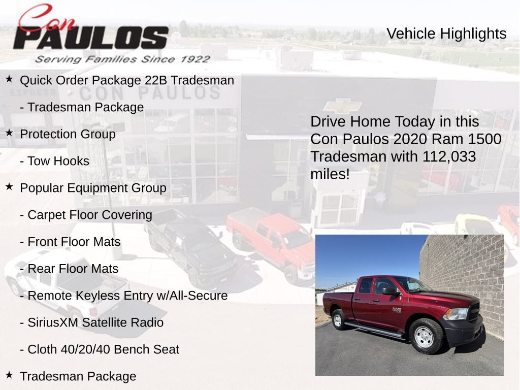 2020 RAM 1500 Classic Tradesman