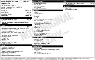 2005 Dodge Ram 1500 SLT