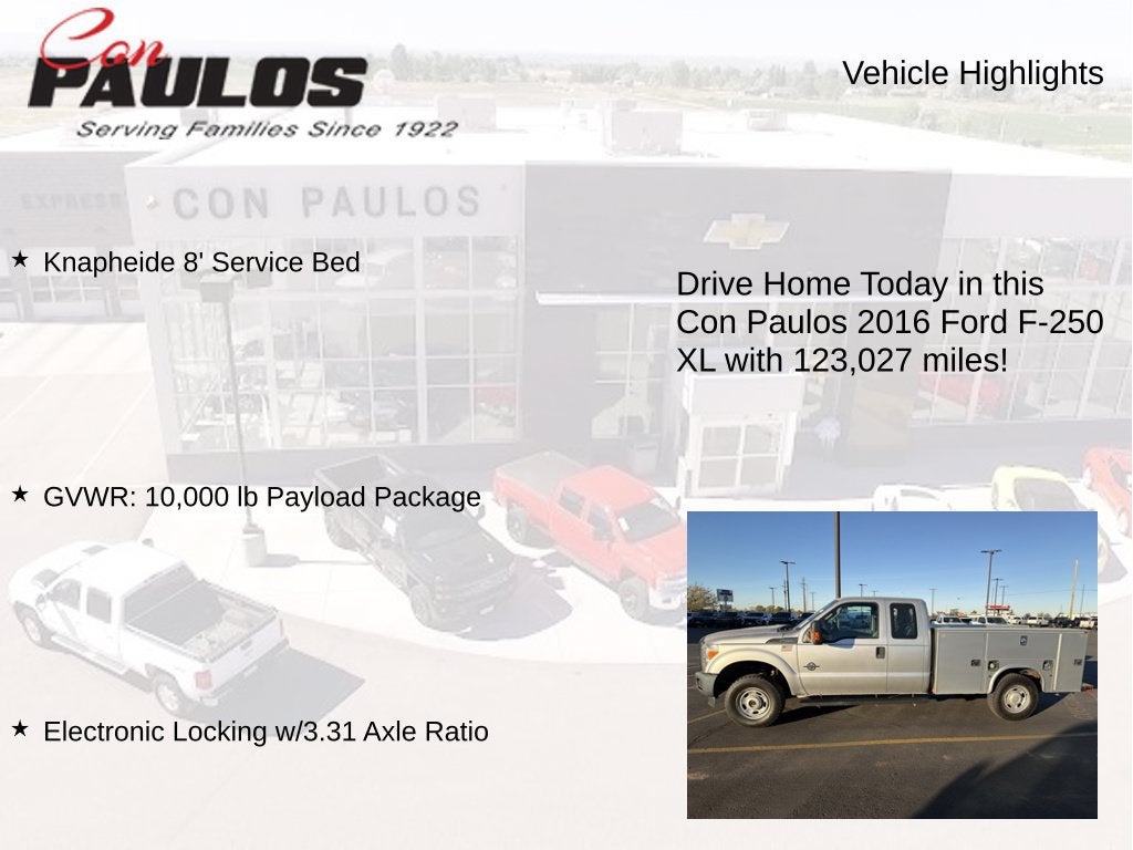 2016 Ford Super Duty F-250 SRW XLT