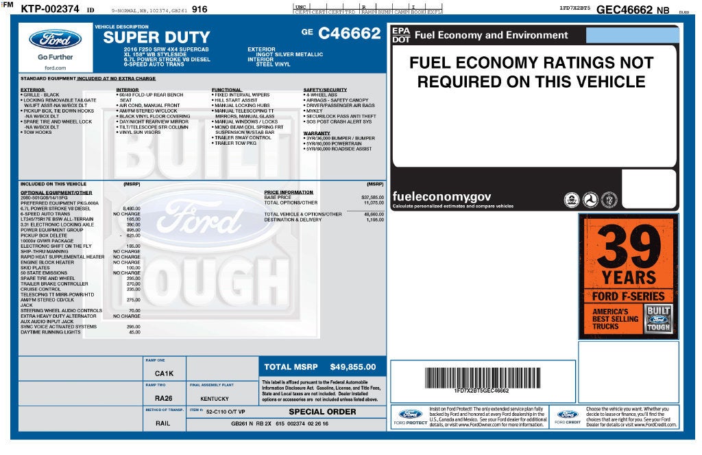 2016 Ford Super Duty F-250 SRW XLT