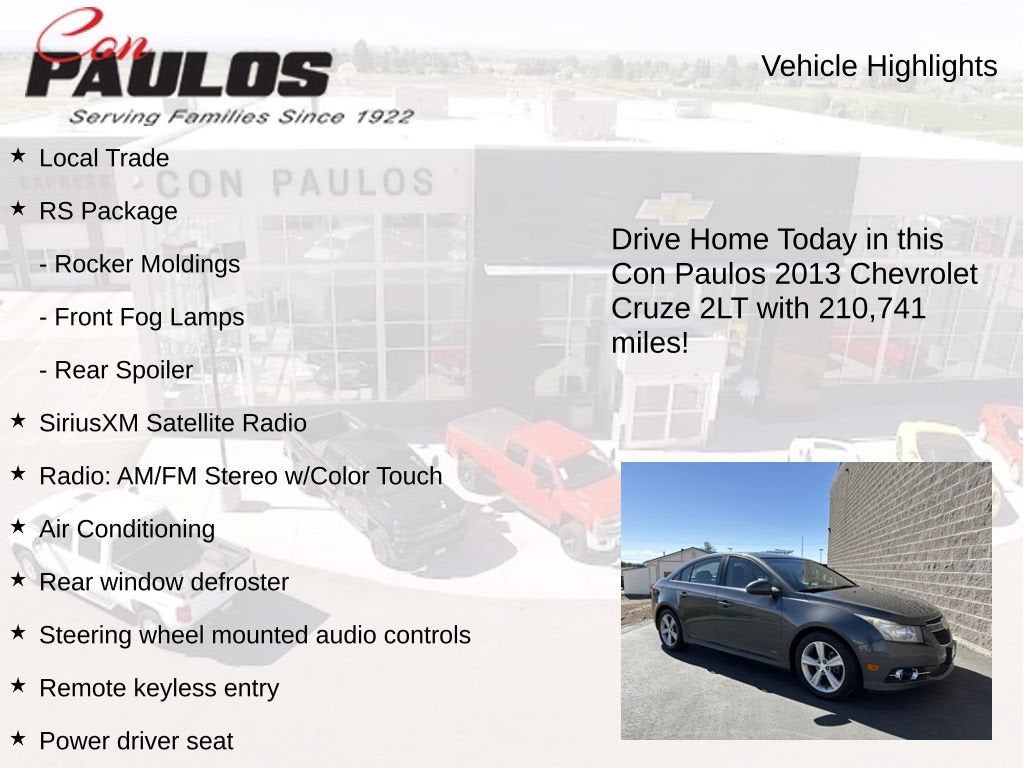 2013 Chevrolet Cruze 2LT