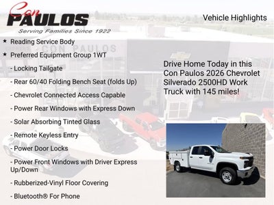 2026 Chevrolet Silverado 2500 HD WT