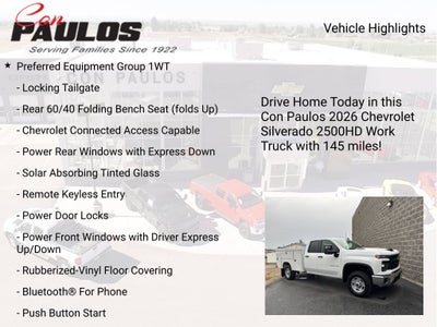 2026 Chevrolet Silverado 2500 HD WT