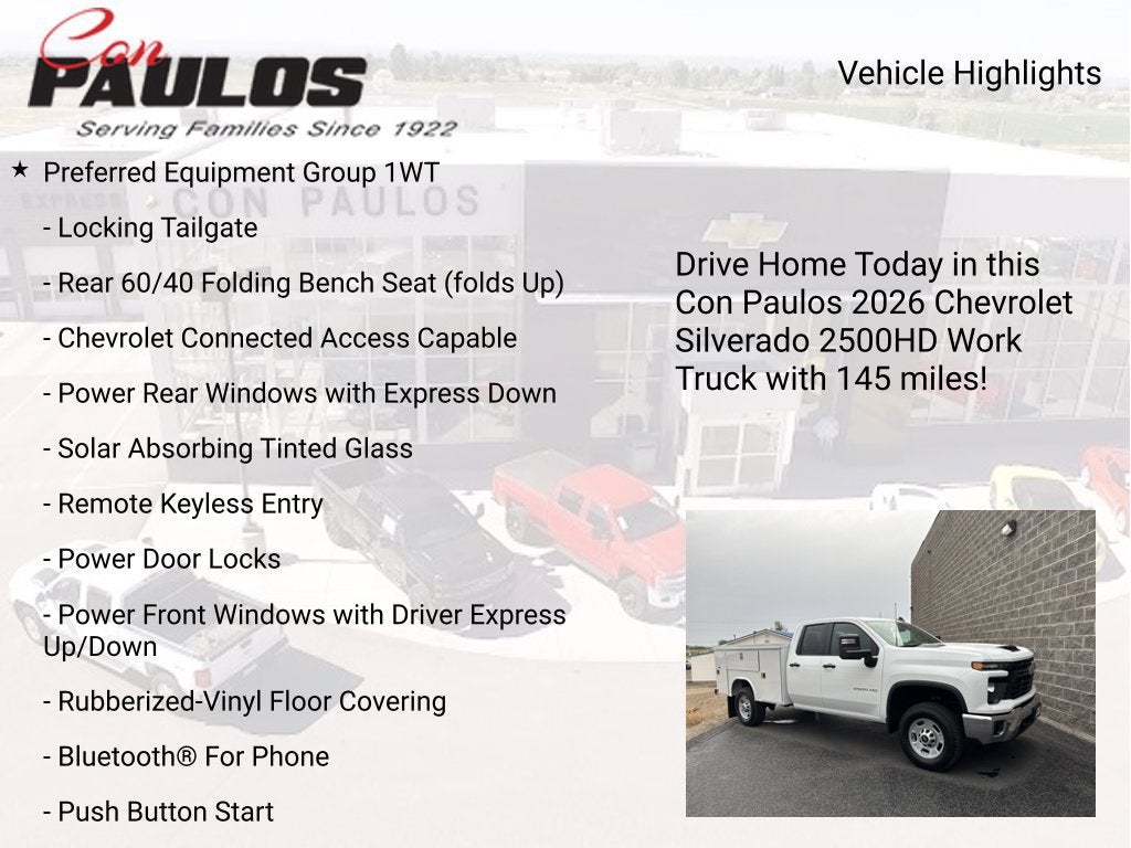 2026 Chevrolet Silverado 2500 HD WT