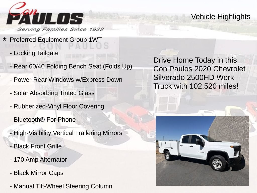 2020 Chevrolet Silverado 2500 HD Work Truck