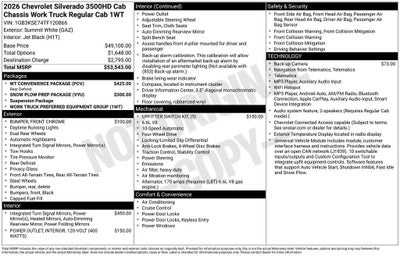 2026 Chevrolet Silverado 3500 HD Chassis Cab Work Truck