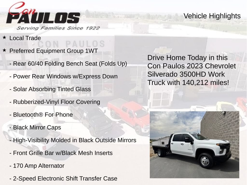2023 Chevrolet Silverado 3500 HD Chassis Cab Work Truck