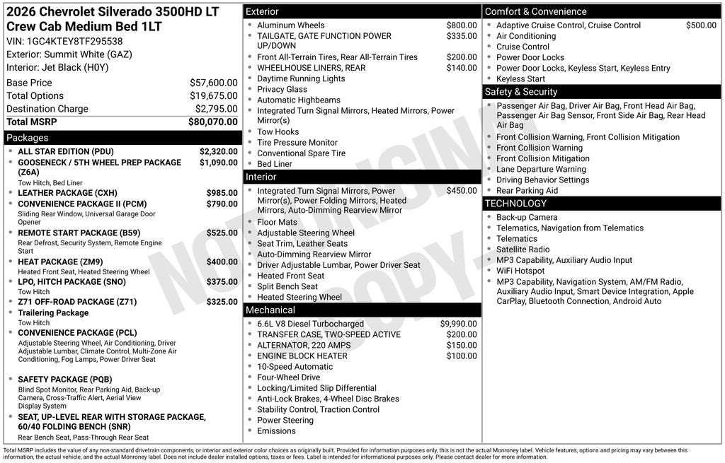 2026 Chevrolet Silverado 3500 HD LT