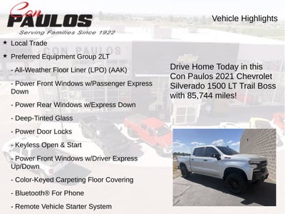2021 Chevrolet Silverado 1500 LT Trail Boss