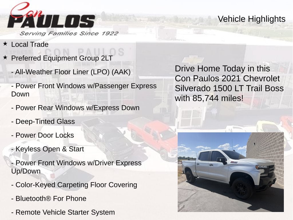 2021 Chevrolet Silverado 1500 LT Trail Boss