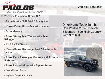 2026 Chevrolet Silverado 1500 High Country
