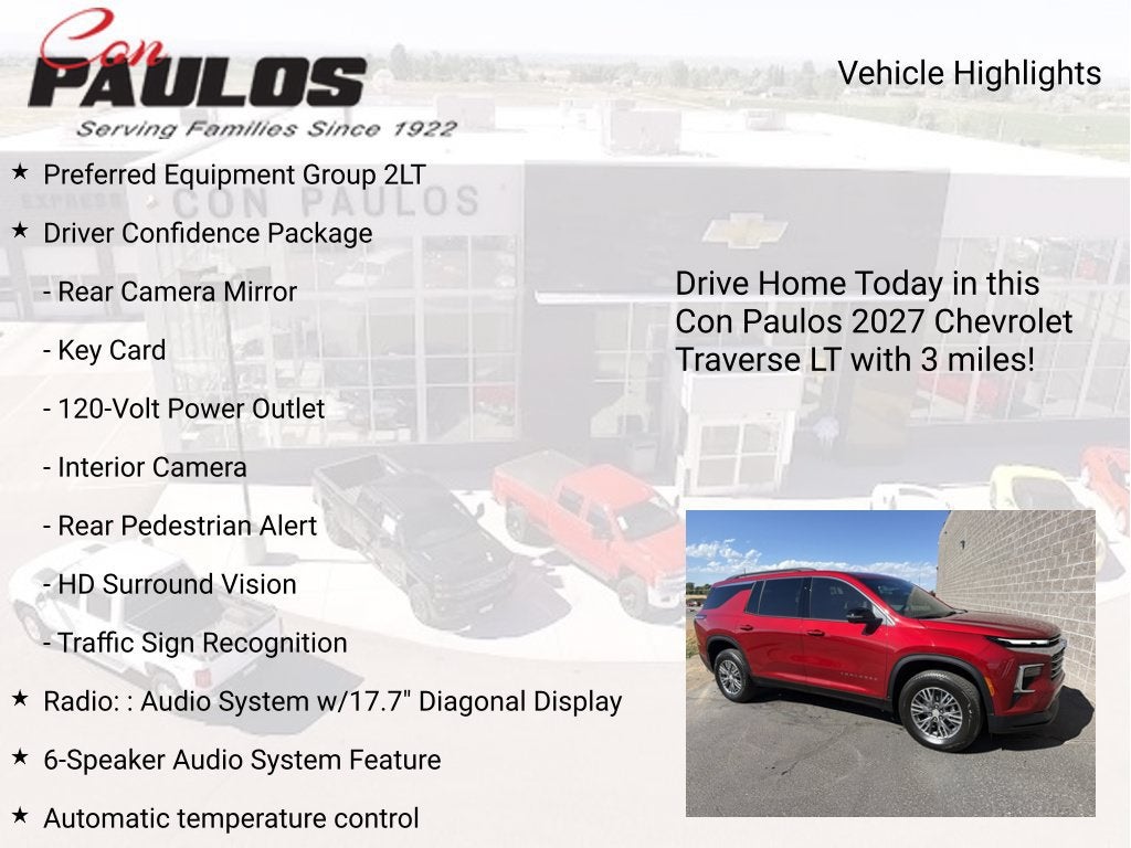 2027 Chevrolet Traverse LT
