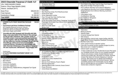 2023 Chevrolet Traverse LT Cloth