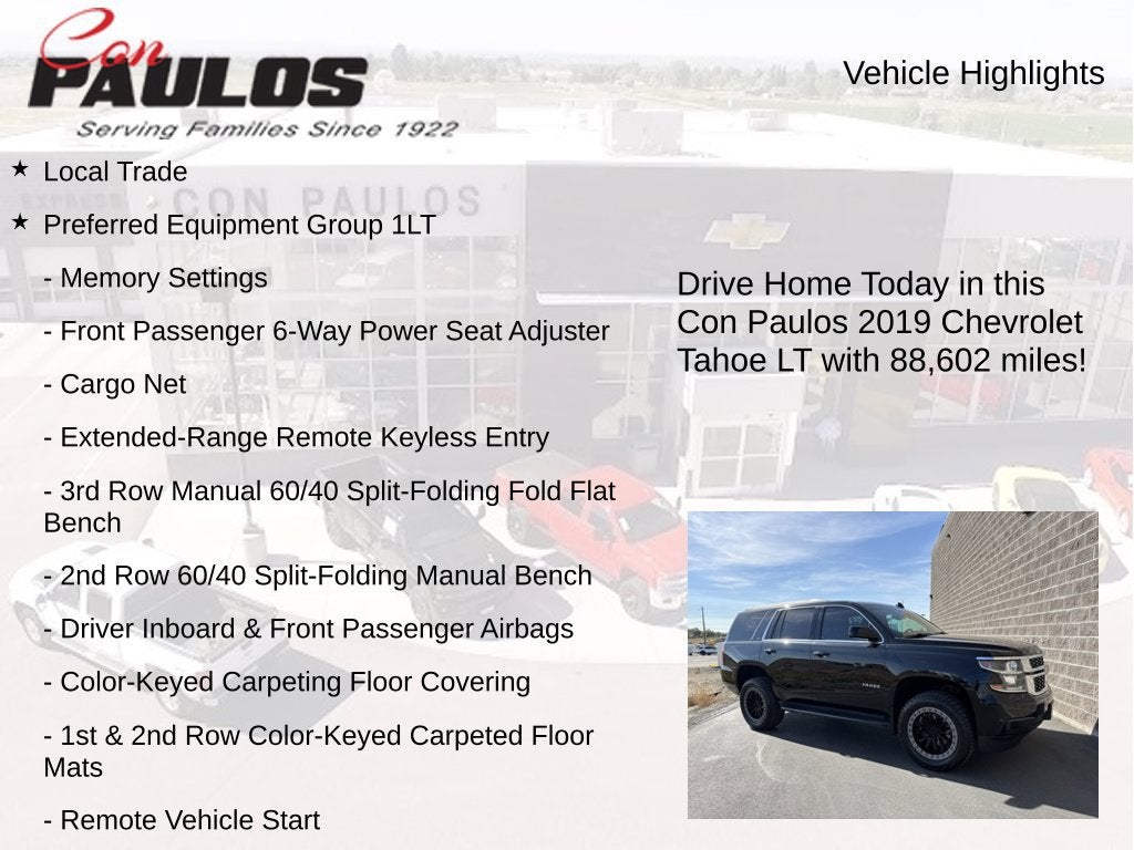 2019 Chevrolet Tahoe LT