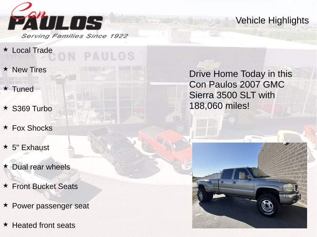 2007 GMC Sierra 3500 HD DRW SLT