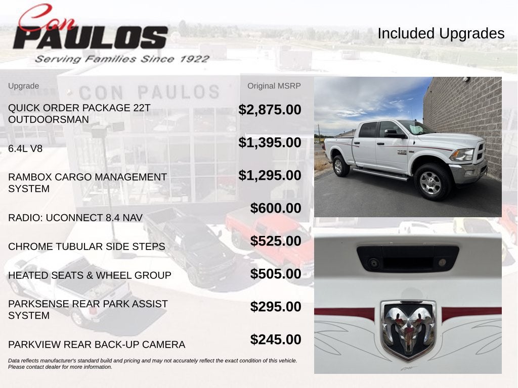 2016 RAM 2500 Outdoorsman