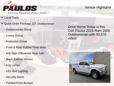 2016 RAM 2500 Outdoorsman