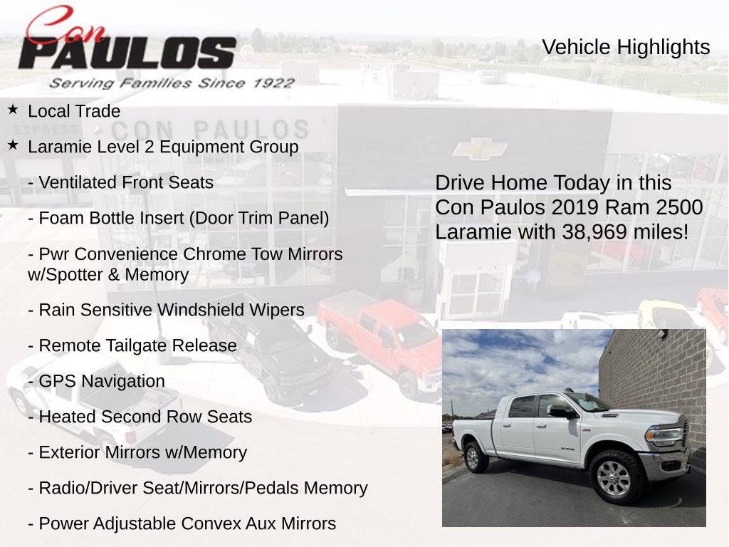 2019 RAM 2500 Laramie