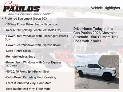 2026 Chevrolet Silverado 1500 Custom Trail Boss