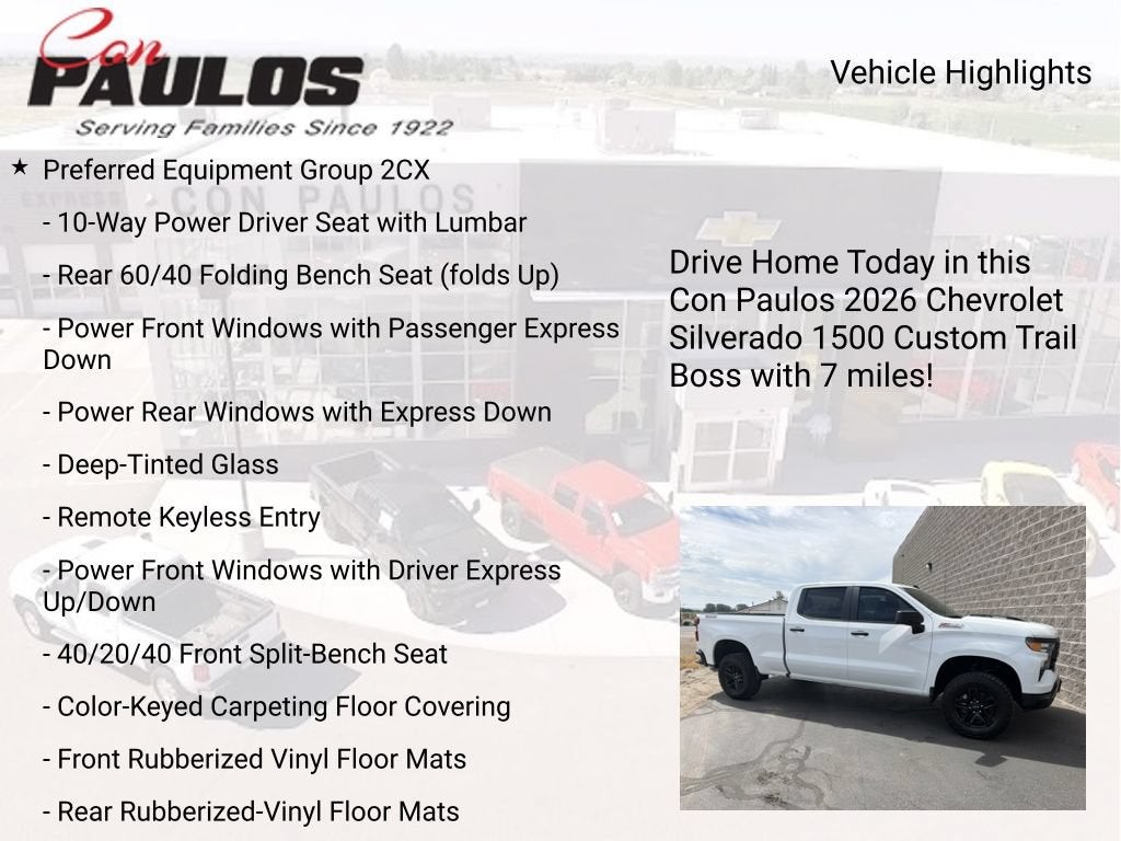 2026 Chevrolet Silverado 1500 Custom Trail Boss