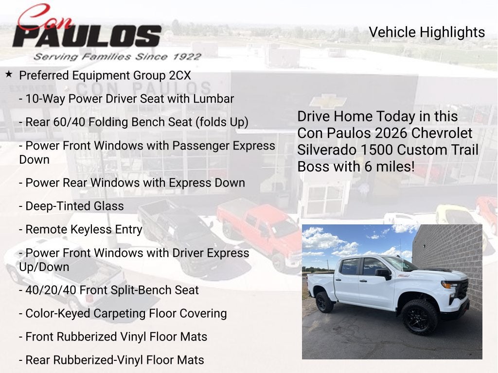 2026 Chevrolet Silverado 1500 Custom Trail Boss