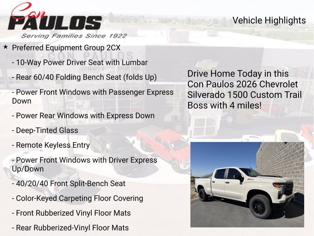 2026 Chevrolet Silverado 1500 Custom Trail Boss