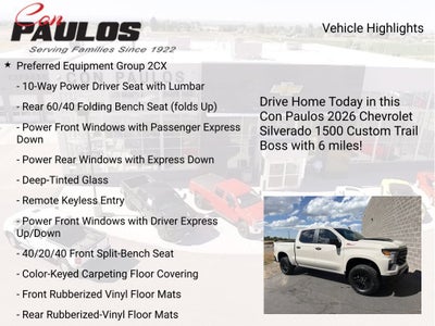 2026 Chevrolet Silverado 1500 Custom Trail Boss