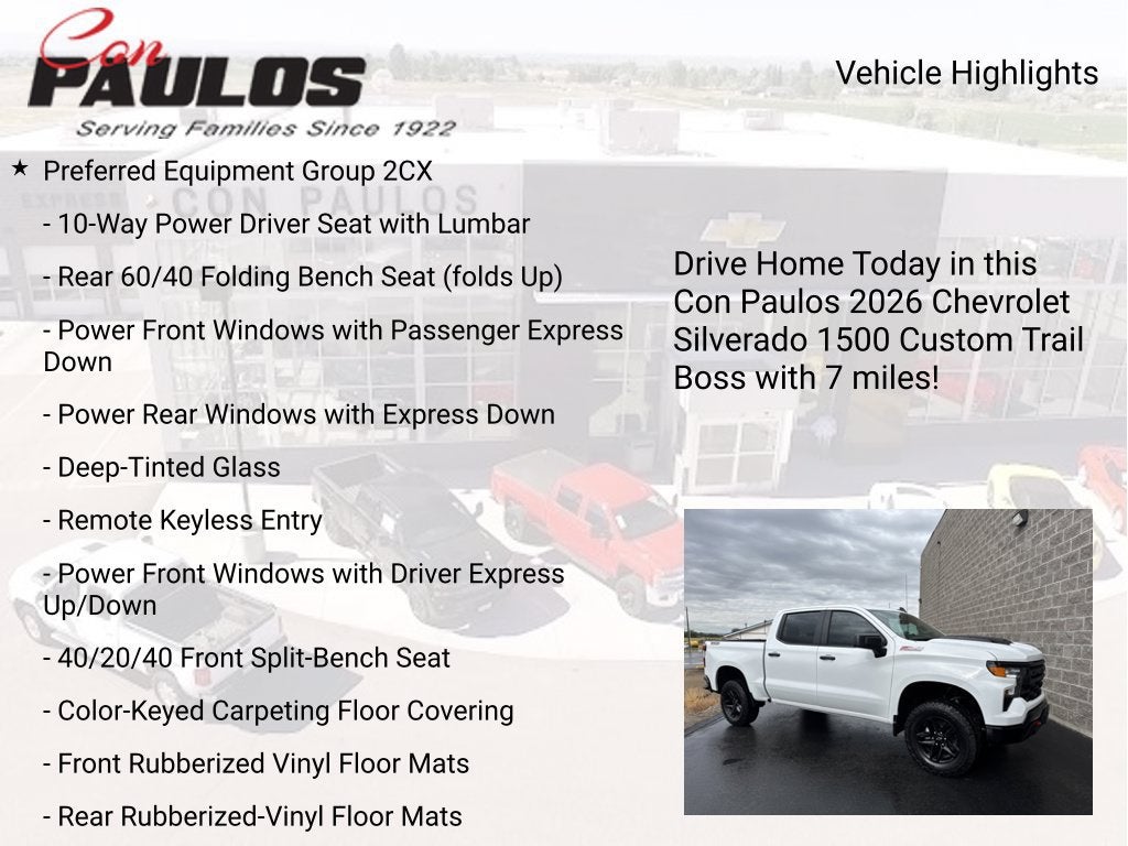 2026 Chevrolet Silverado 1500 Custom Trail Boss