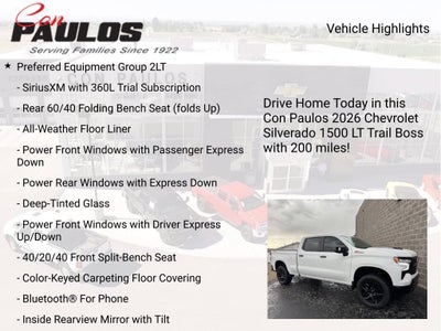 2026 Chevrolet Silverado 1500 LT Trail Boss