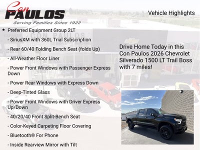 2026 Chevrolet Silverado 1500 LT Trail Boss