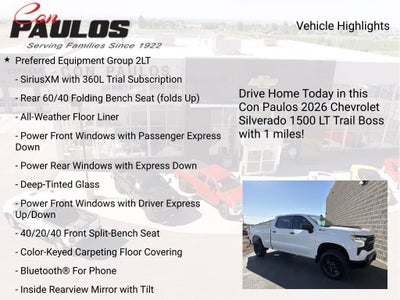 2026 Chevrolet Silverado 1500 LT Trail Boss