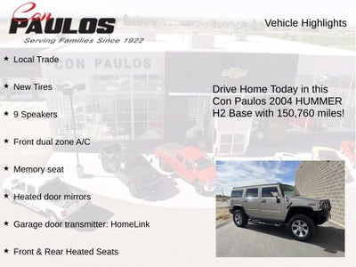 2004 HUMMER H2 BASE