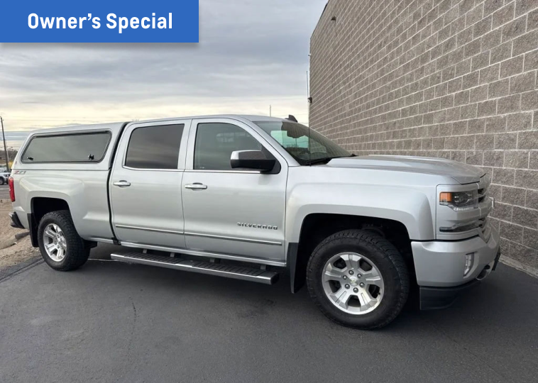 2016 Chevrolet Silverado Z71 LT Crew Cab 4x4 for $22,940 or $399 per month