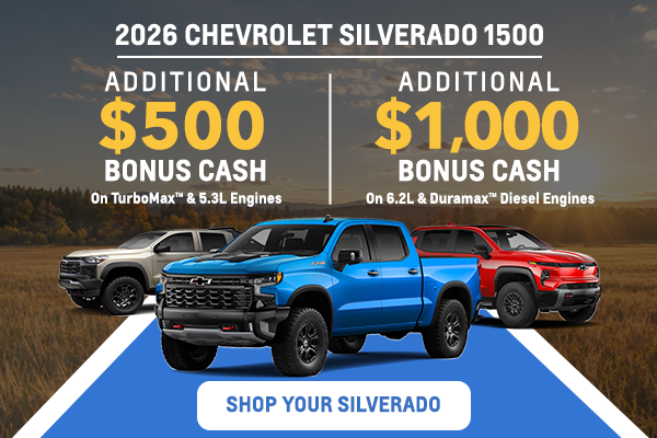 2026 Silverado 1500 Additional savings
